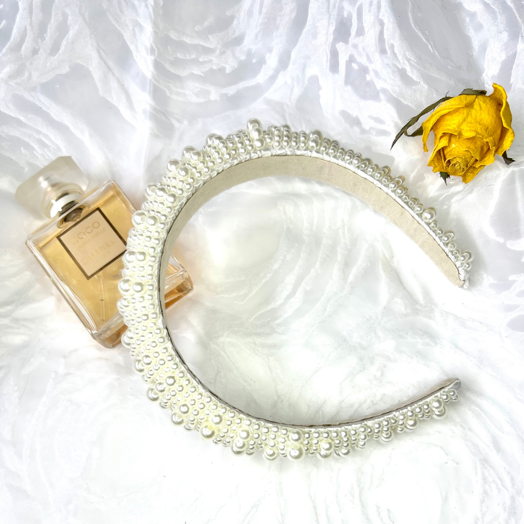 While Pearl Headband