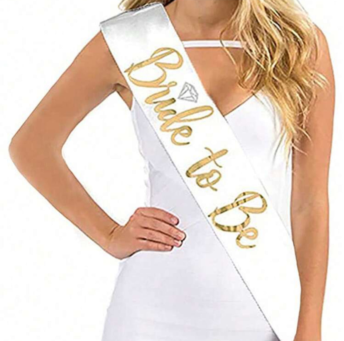 Bride To Be Satin Sash with a Diamond