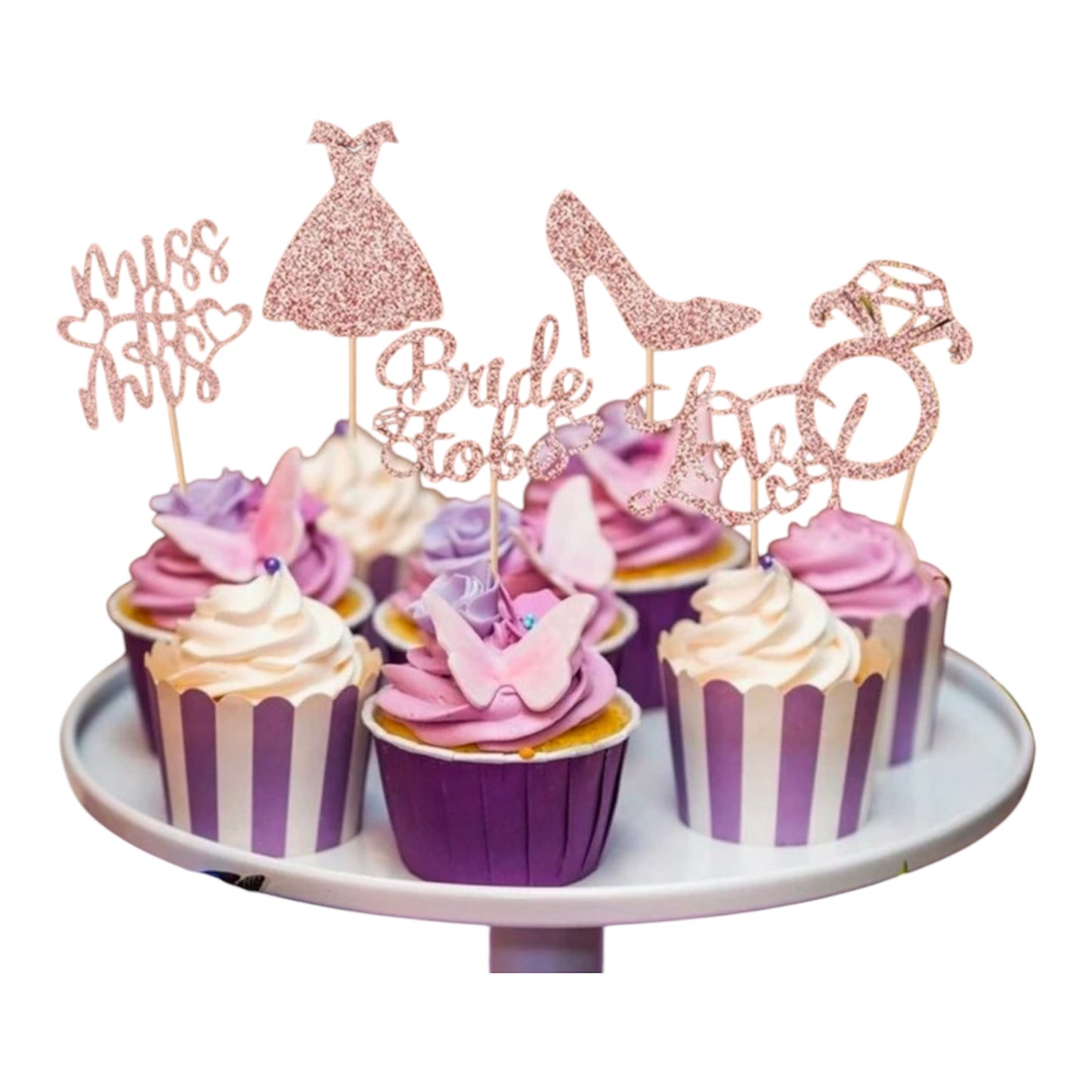 Bride To Be Cupcake Toppers | Set of 12 pcs
