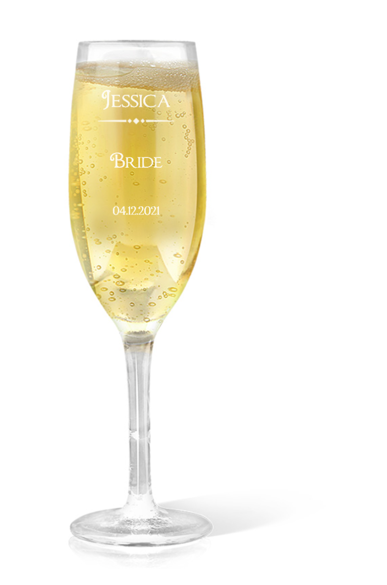 Personalised Champagne Glass
