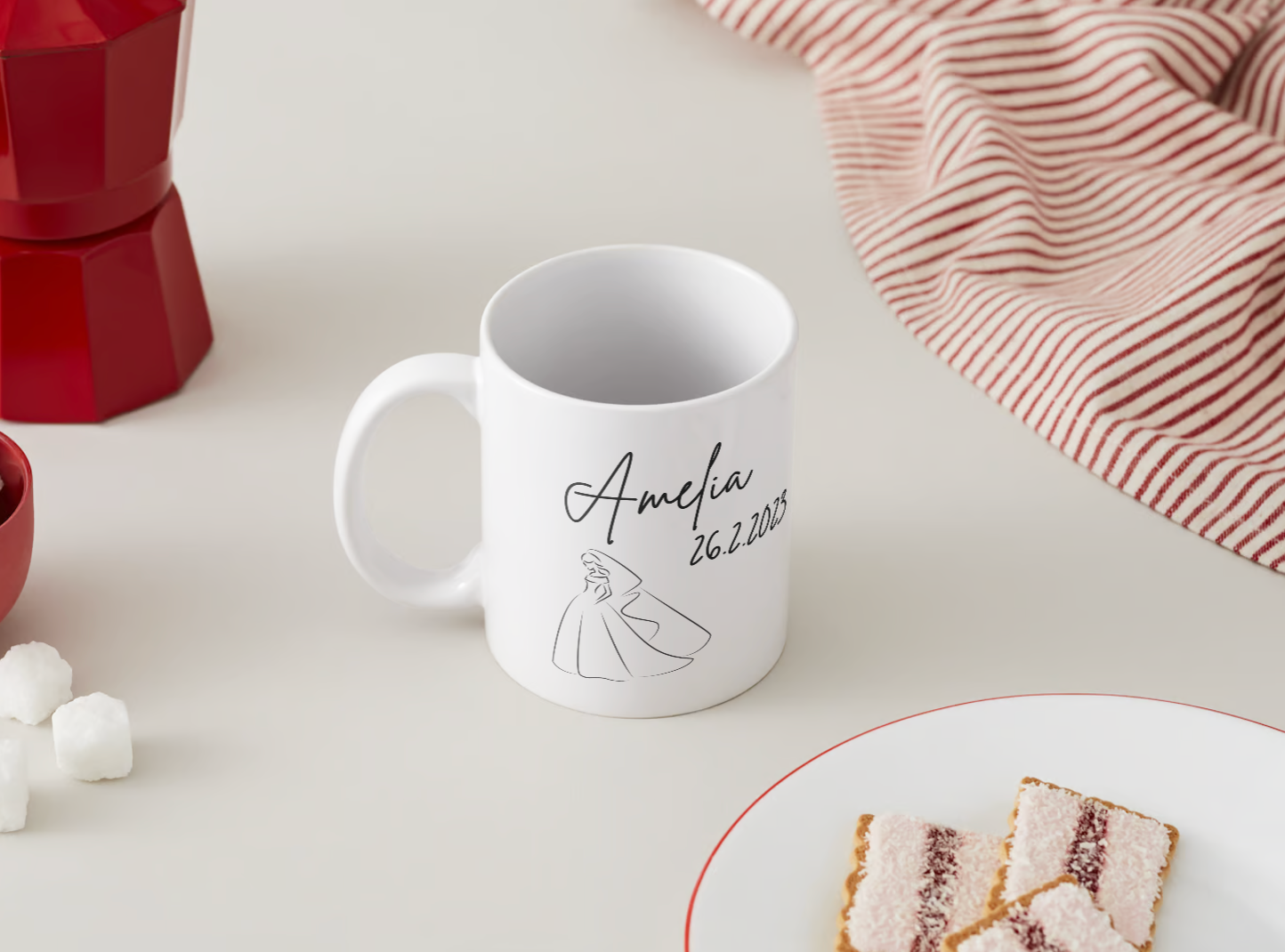 Bride's Name Personalised Mug