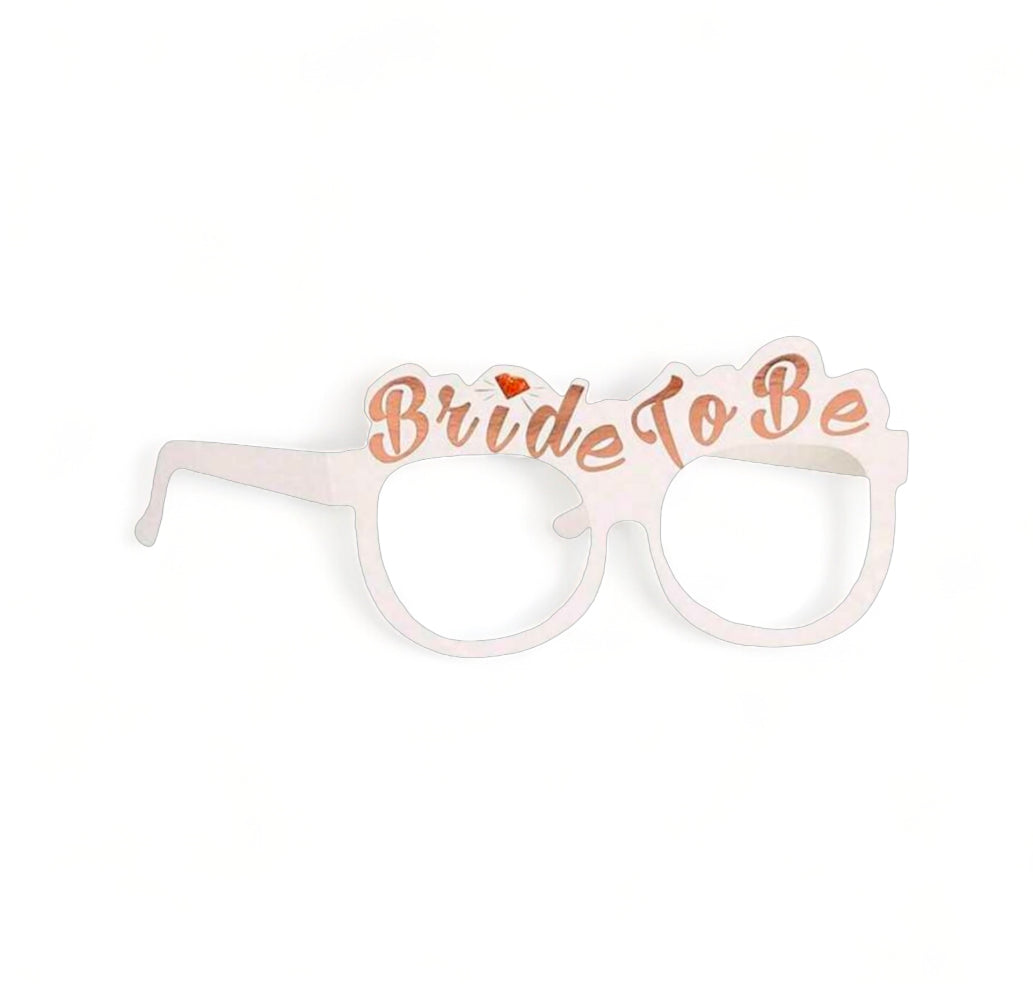 Set of 10 Team Bride Paper Glasses
