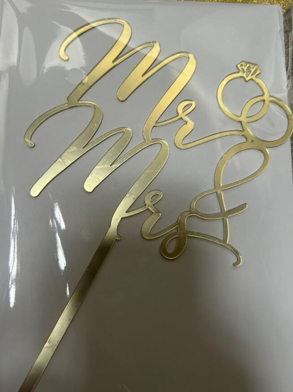 Mr & Mrs Cake Topper