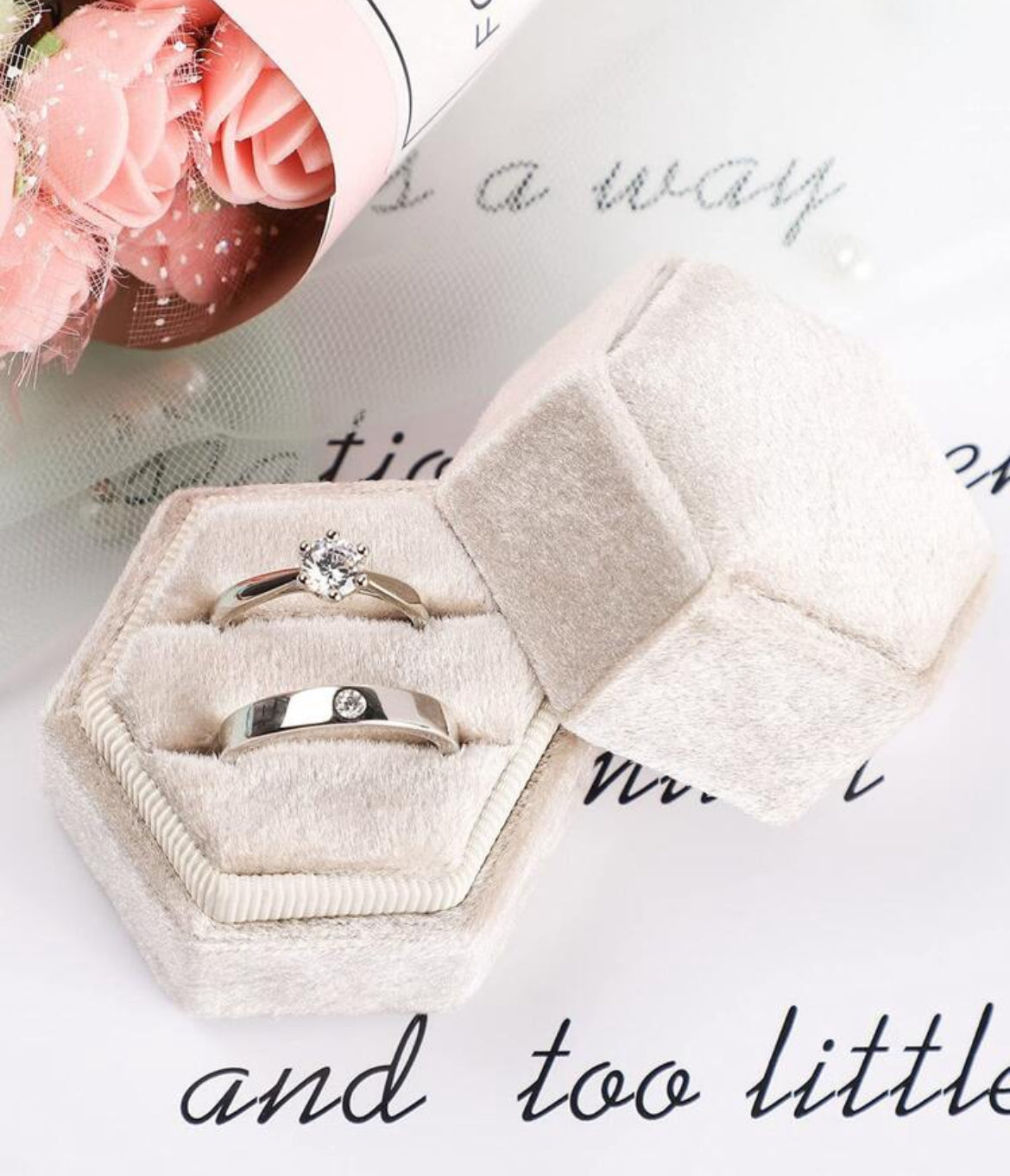 Velvet Wedding Ring Box