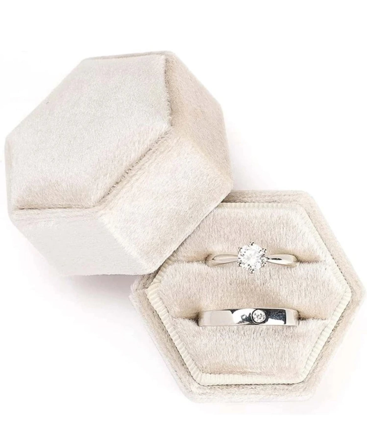 Velvet Wedding Ring Box