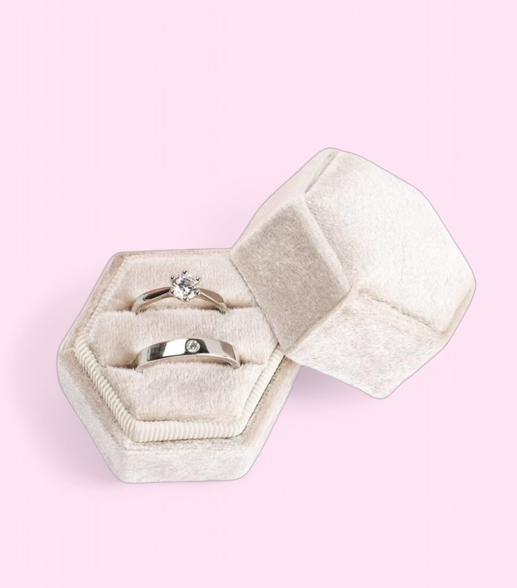 Velvet Wedding Ring Box