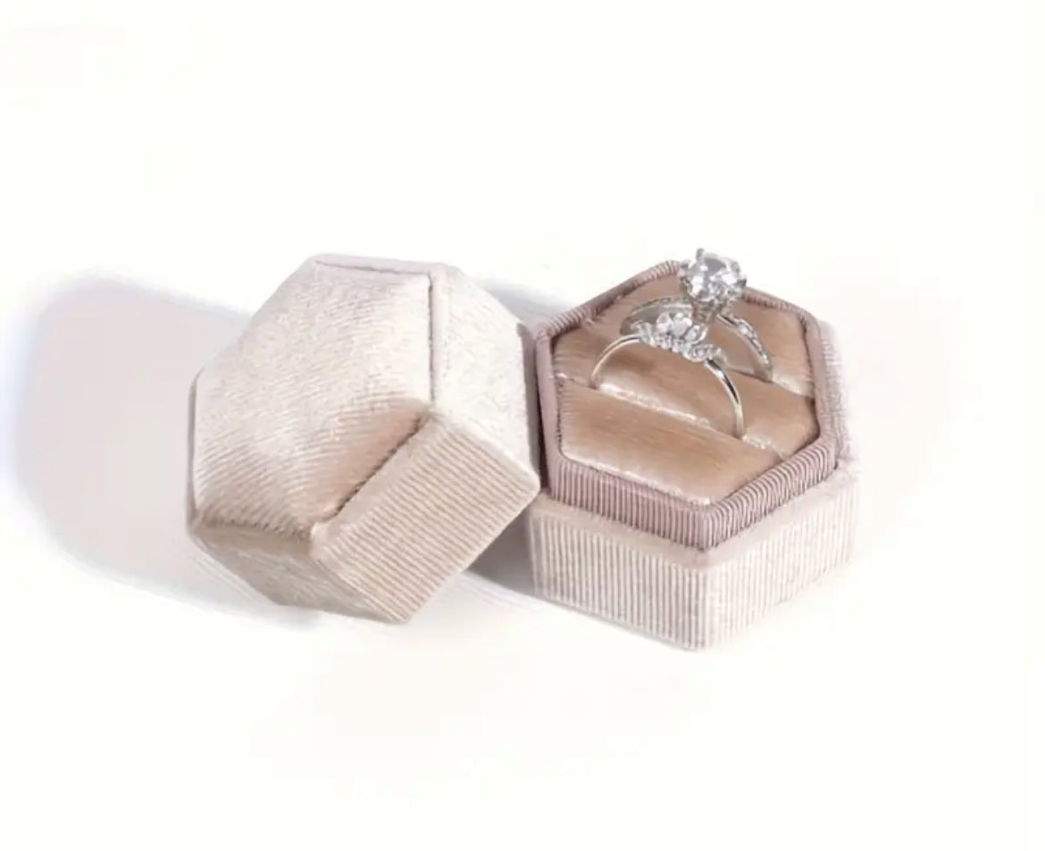 Velvet Wedding Ring Box