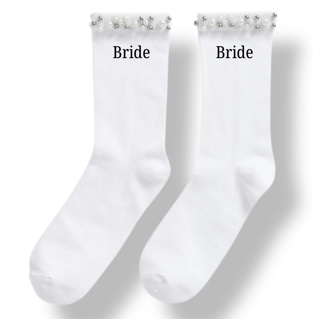 Personalised Bride Socks