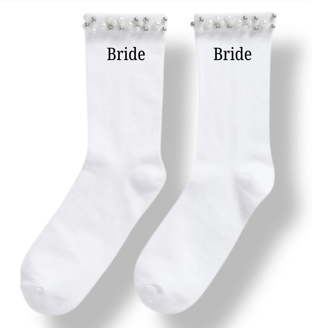 Personalised Bride Socks
