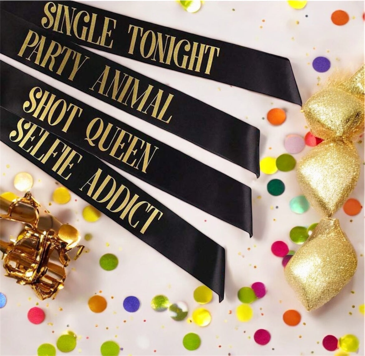 Satin Sash For Bachelorette Party | Set of 12