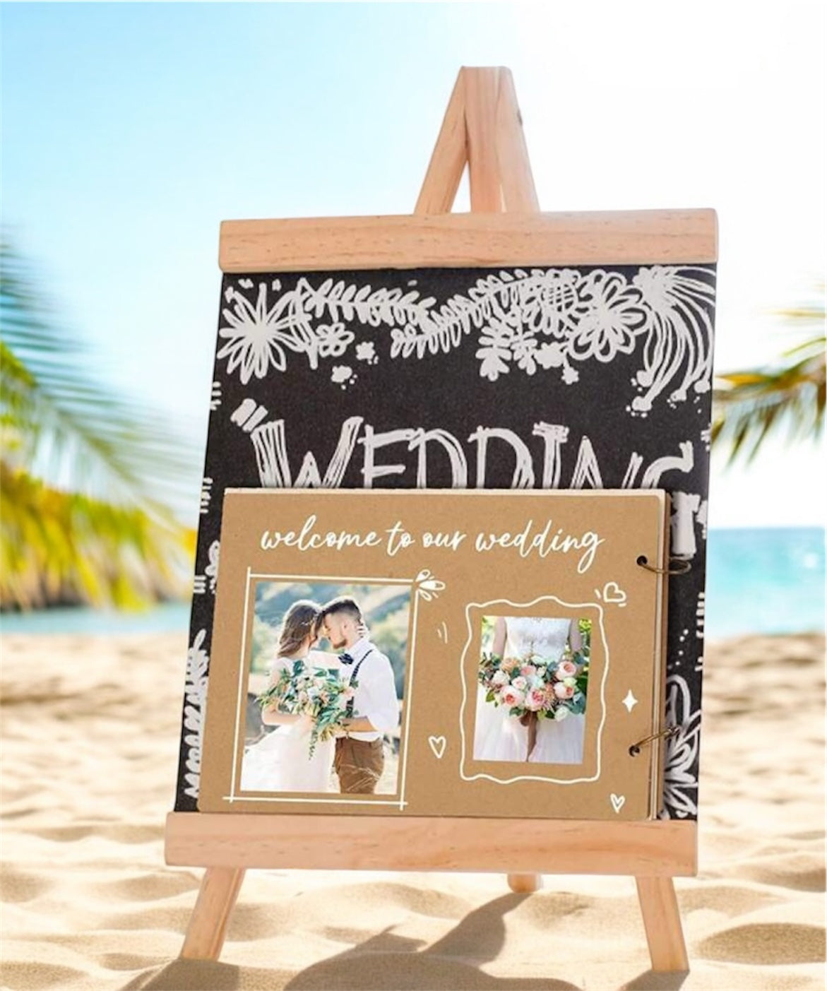 Love Wooden Guest Book