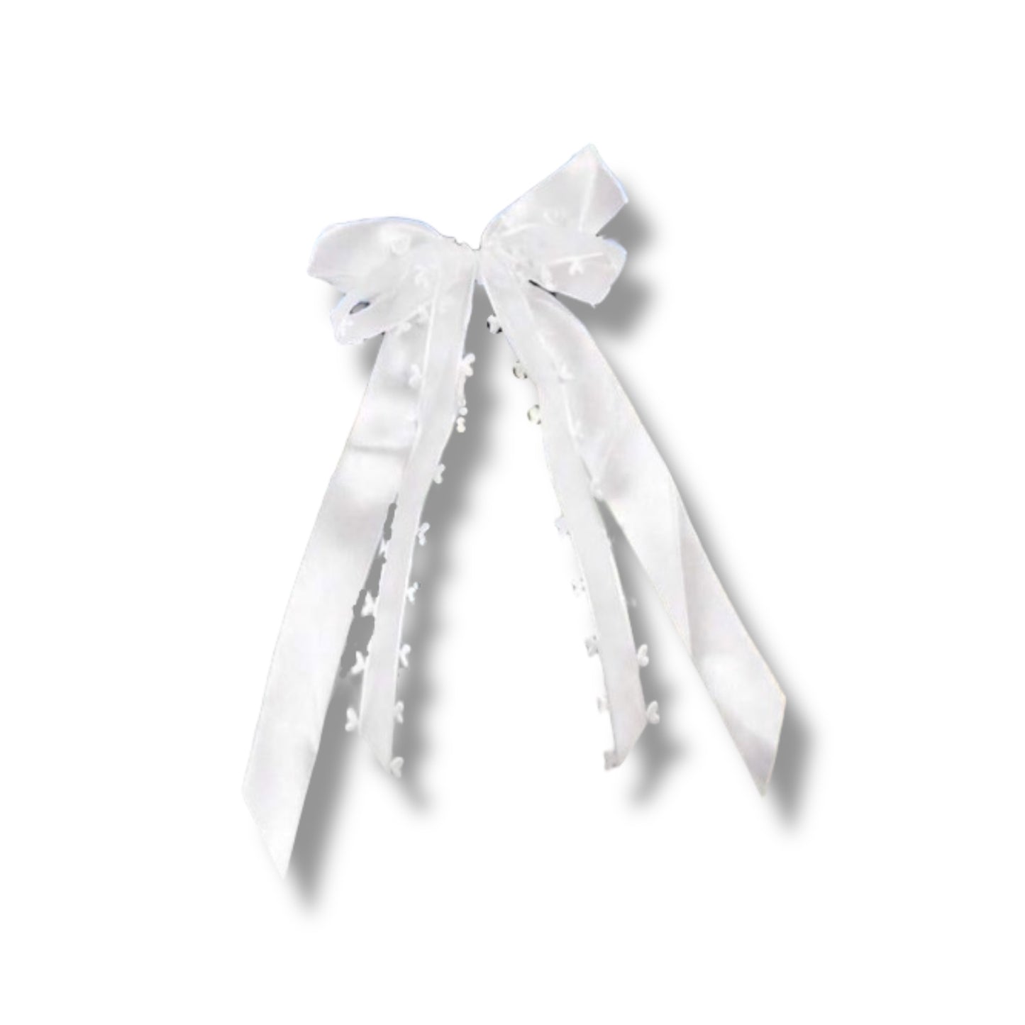 Set of 6pcs White Lace Bow Ribbon