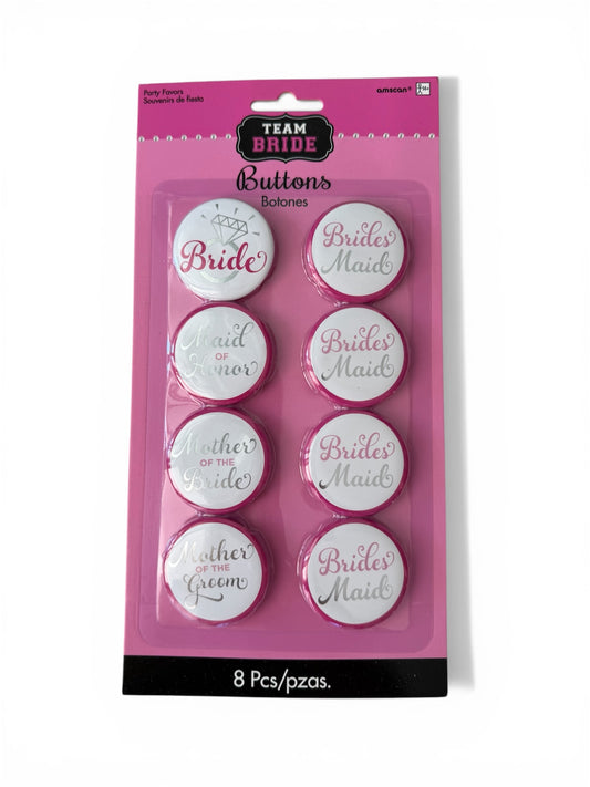 Team Bride Buttons / Pins