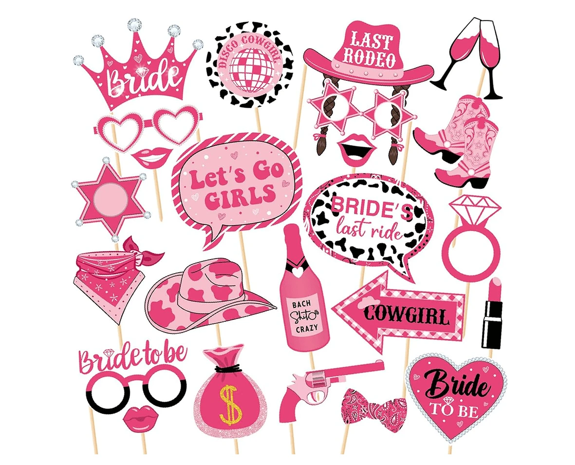 Western Cowboy Themed Party Supplies And Props For Photo Shoot