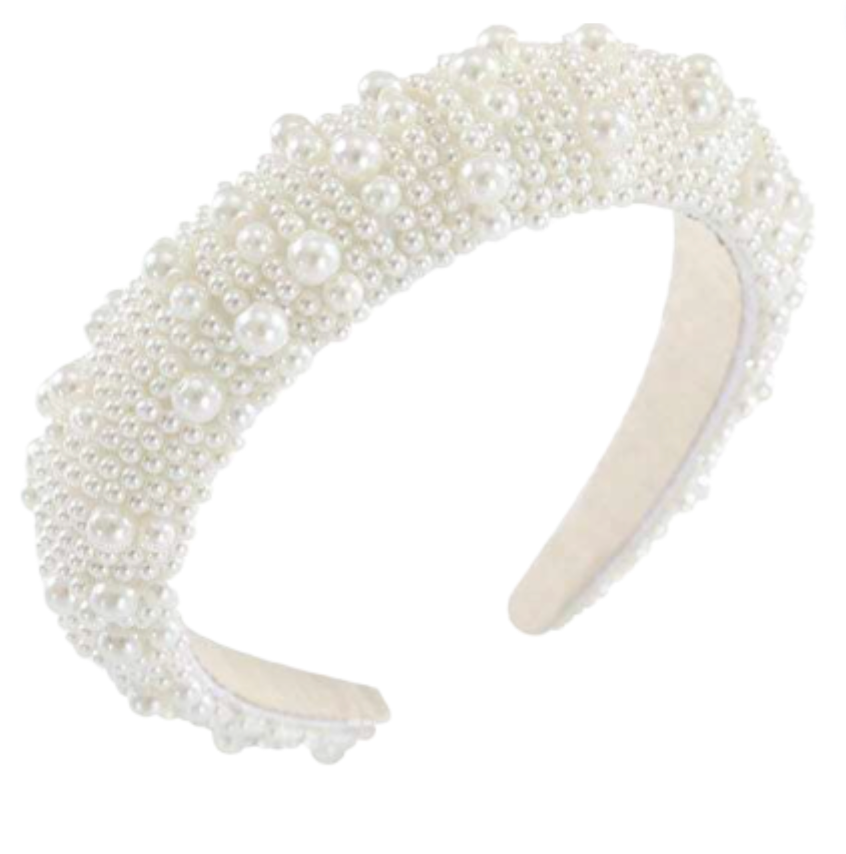 While Pearl Headband
