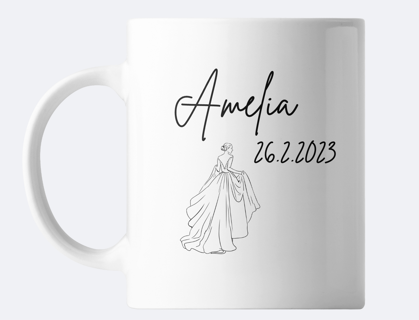 Bride's Name Personalised Mug