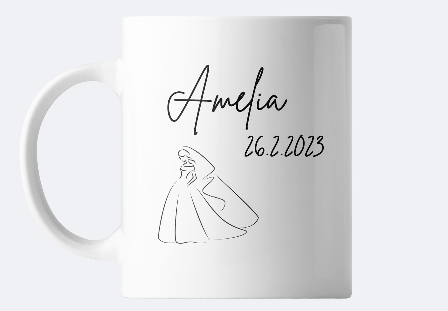 Bride's Name Personalised Mug