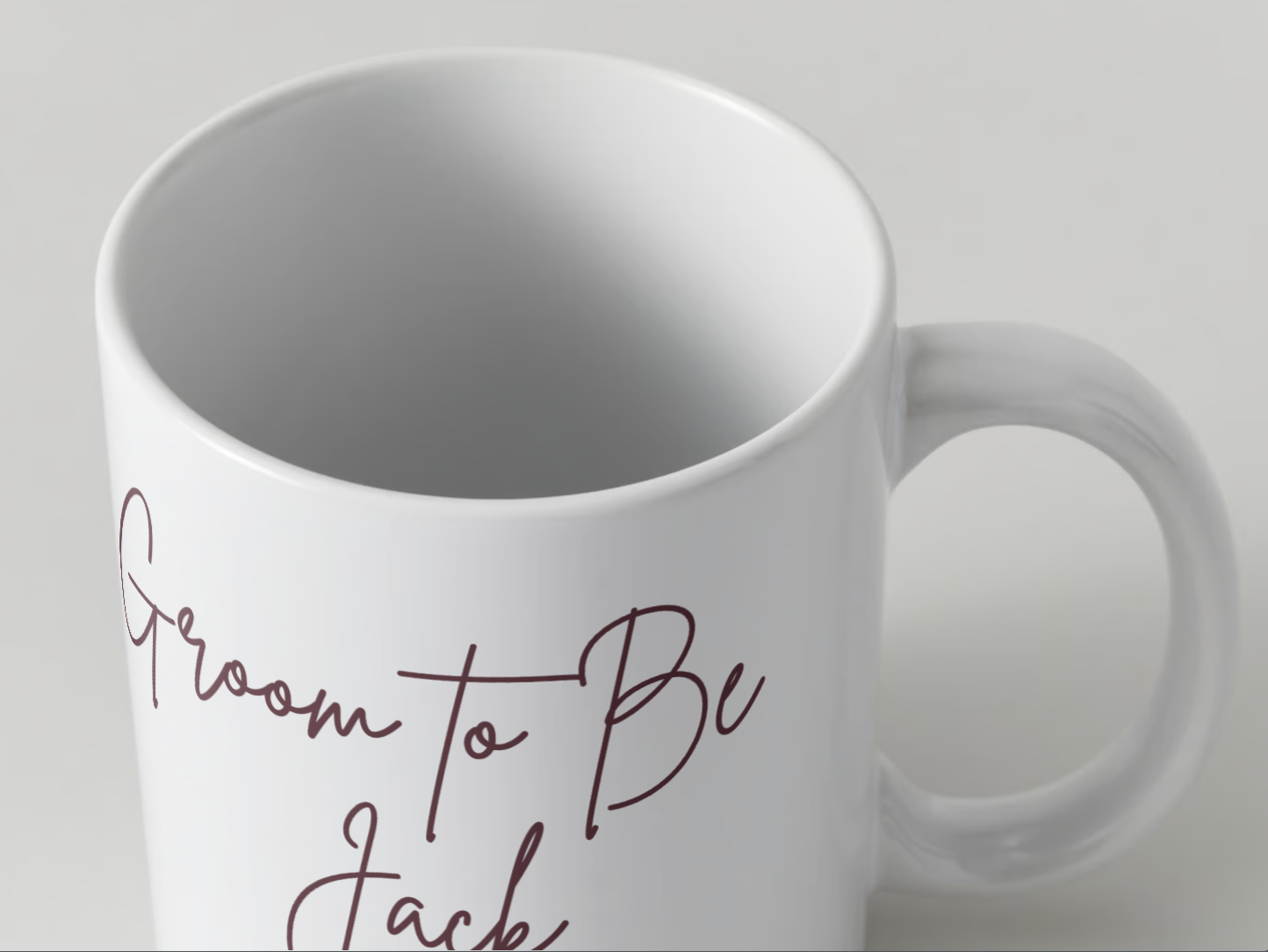 Groom To Be Personalised Mug - rings