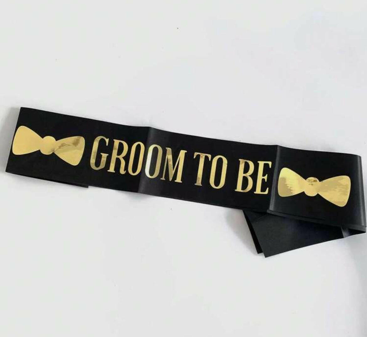 Groom To Be Sash