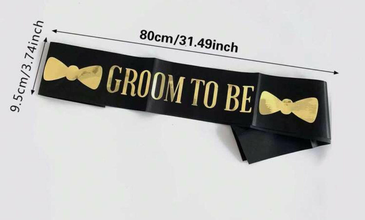 Groom To Be Sash