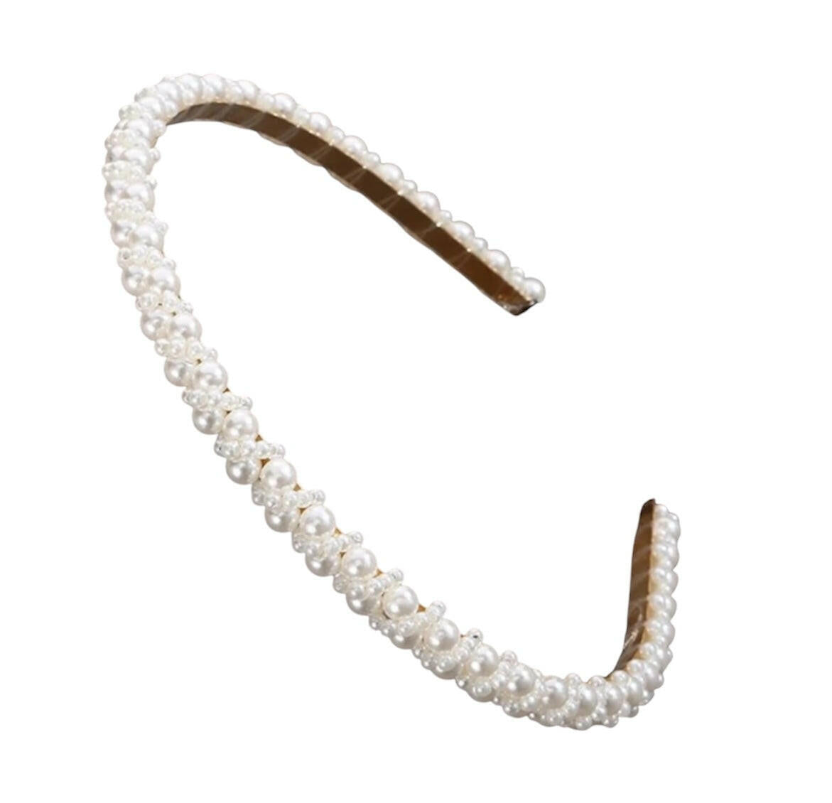 Knotted Faux Pearl Bridal Headband